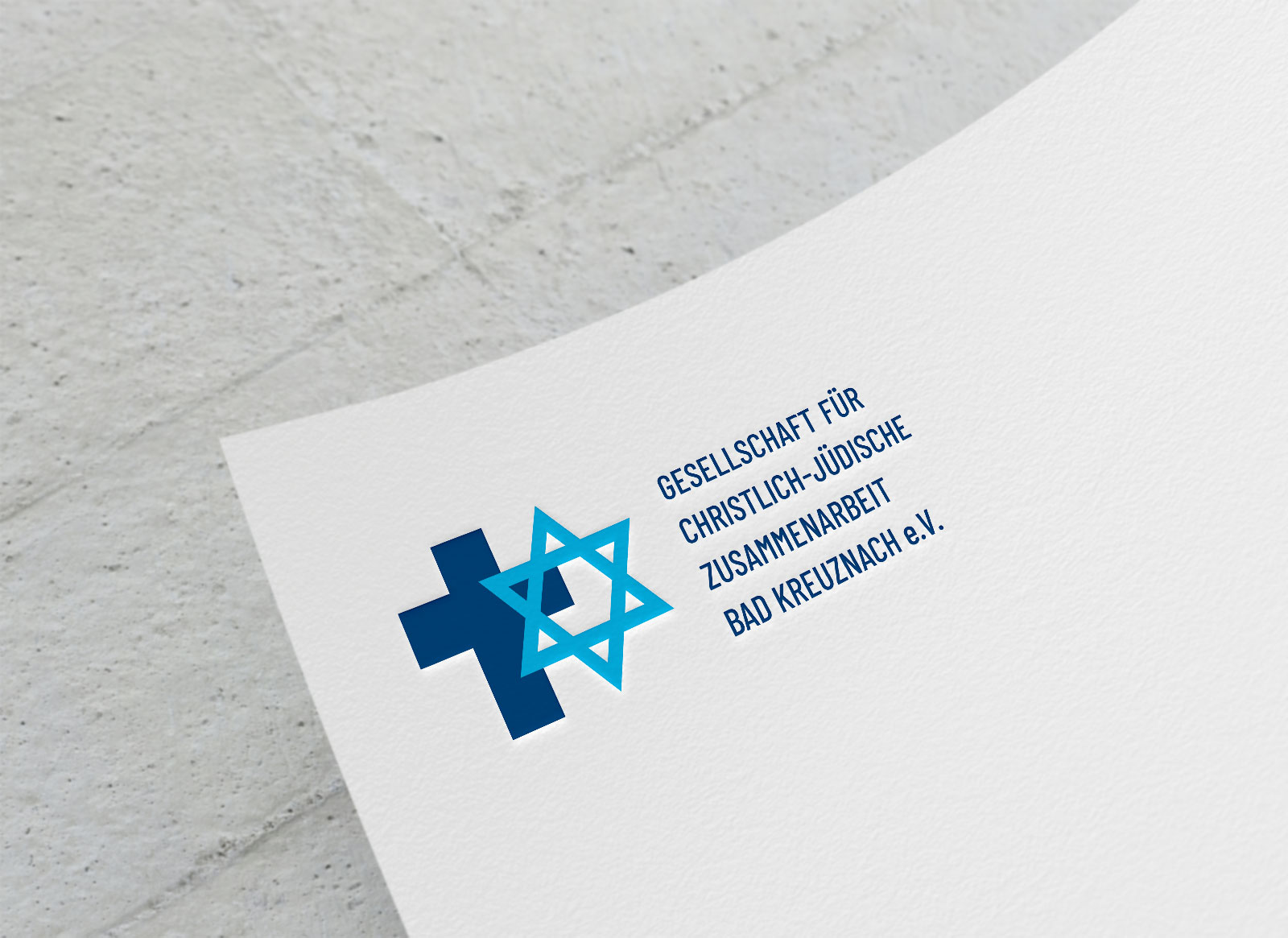 Corporate Design Entwicklung: Logo für die Gesellschaft Christlich-Jüdische Zusammenarbeit
